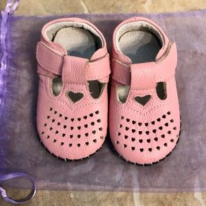 Pretty in Pink Leather Mary Janes, Toddler Sz. 6